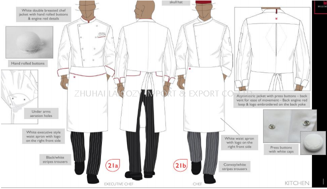 Good Quality Hotel Uniform 5 Star Hotel Customed Made Clothes