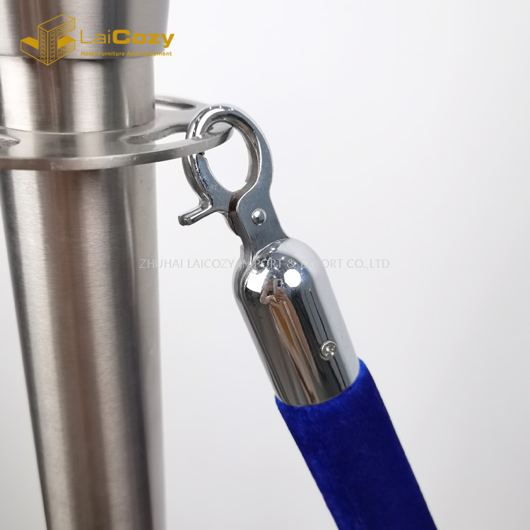 Crowd Control Blue Color Stanchions Barrier Rope 