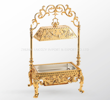 Luxury Gold 304 Stainless Steel Catering Food Warmer Buffet Chaffing Dishes Hanging Chafing Dish