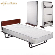 Hotel Comfortable Folding Upright Bed With 8'' Spring Mattress