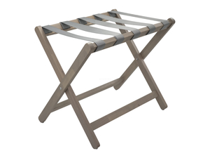 Hotel Foldable Wooden Luggage Rack With Nylon Straps