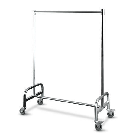 Stainless steel garment carts with four wheels for hotel