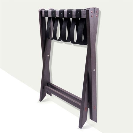 Hotel Room WPC Plastic Luggage Rack Stand Foldable