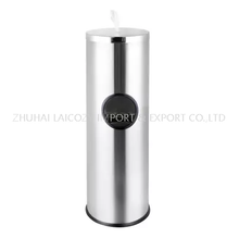 Stainless Gym Hand Wet Wipe Dispenser Disinfection Stand