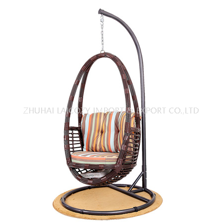 Hanging Chair with Cushion (Iron+PE Rattan )