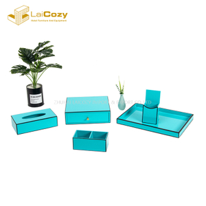 Hotel Guestroom Accessories Customized PU Leather Set