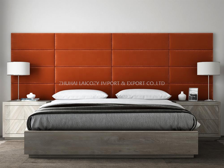 Hospitality Hotel Bedroom Furniture Set Customized Headboard Panel