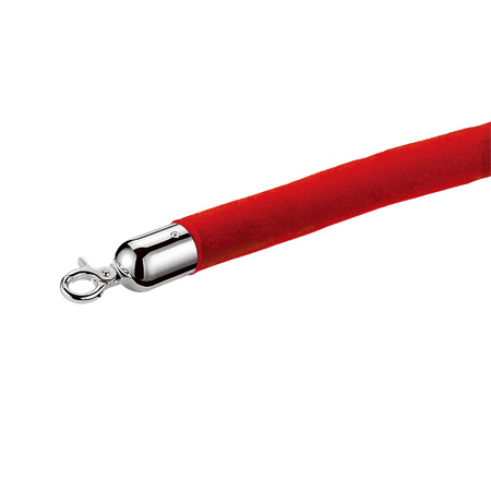 red velour stanchion ropes