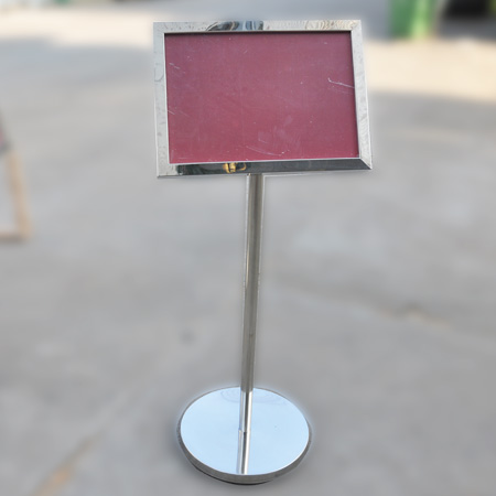 Stainless steel sign holder