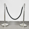 Black Color Polished Rope Rope Used on The Crowd Control Queue Pole Barrier
