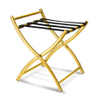Hotel travel guestroom golden luggage rack stand 