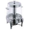 Good Quality 304 Stainless Steel Buffet PC transparent Cold Hot Juice Dispenser