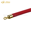Crowd control red polished hook stanchions barrier rope 