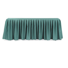 Hotel Banquet Polyester Table Skirting with Table Cloth