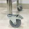 Stainless steel garment carts with four wheels for hotel