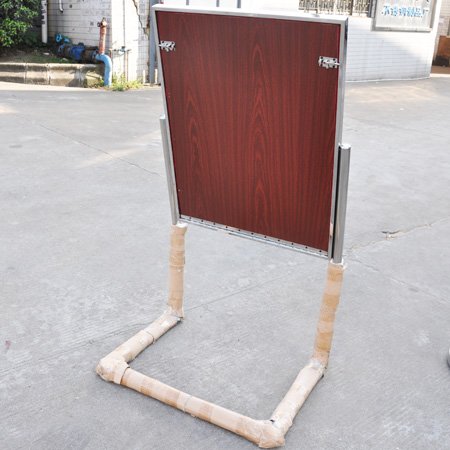Stainless steel free standing floor sign stands for lobby