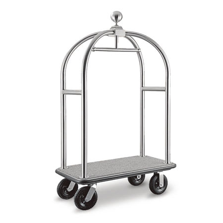 hotel 304 stainless steel bellman cart