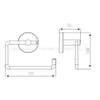 Bathroom Fitting Paper Holder 304 S/S Roll Stand 