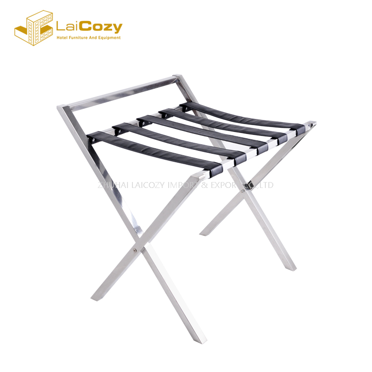 Stainless Steel Lightweight Luggage Rack with Handle