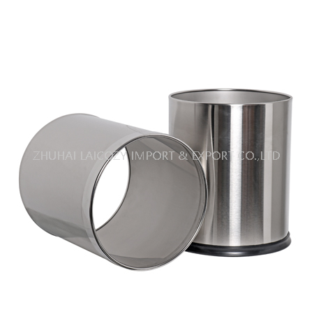 Guestroom Stainless Steel Indoor Dustbins Two Layer