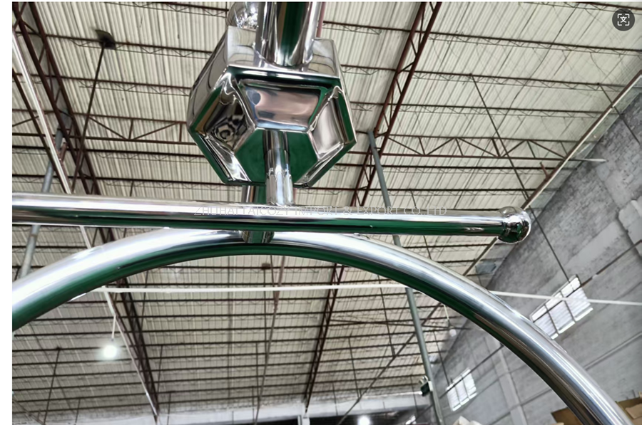 New Arrival 2025 Stainless Steel Bellman Luggage Trolley Heavy Duty Hotel Luggage Cart