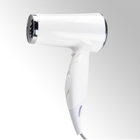 Hotel Mini Cordless Bathroom Safety Folding Hair Dryer with White Color