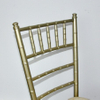hotel banquet aluminum chair with oil painting in gold color