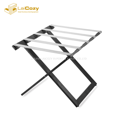 Heavy duty Hotel guestroom Foldable steel luggage stand 