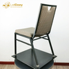 Modern Unique Design Aluminum Stacking Banquet Dining Chair 