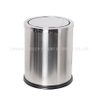 Bathroom stainless steel round indoor dustbins swing cover