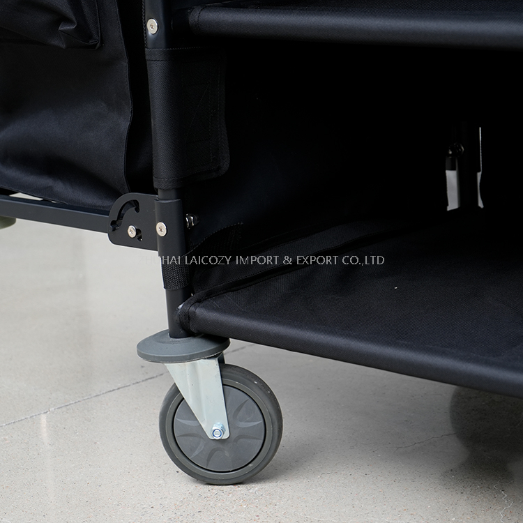 Light Weight Fabric Construct Housekeeping Cleaning Cart For Hotel
