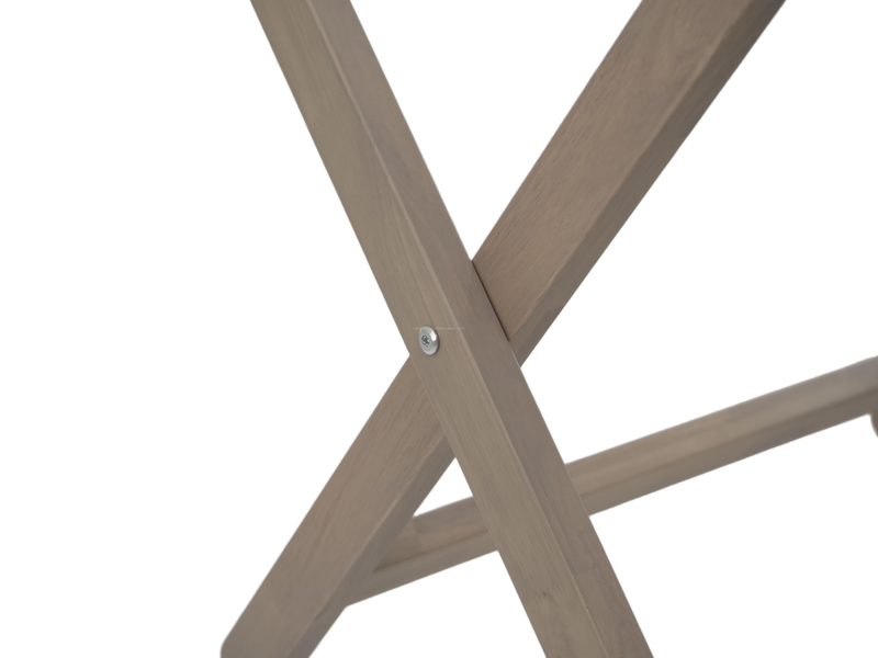 Hotel Foldable Wooden Luggage Rack With Nylon Straps