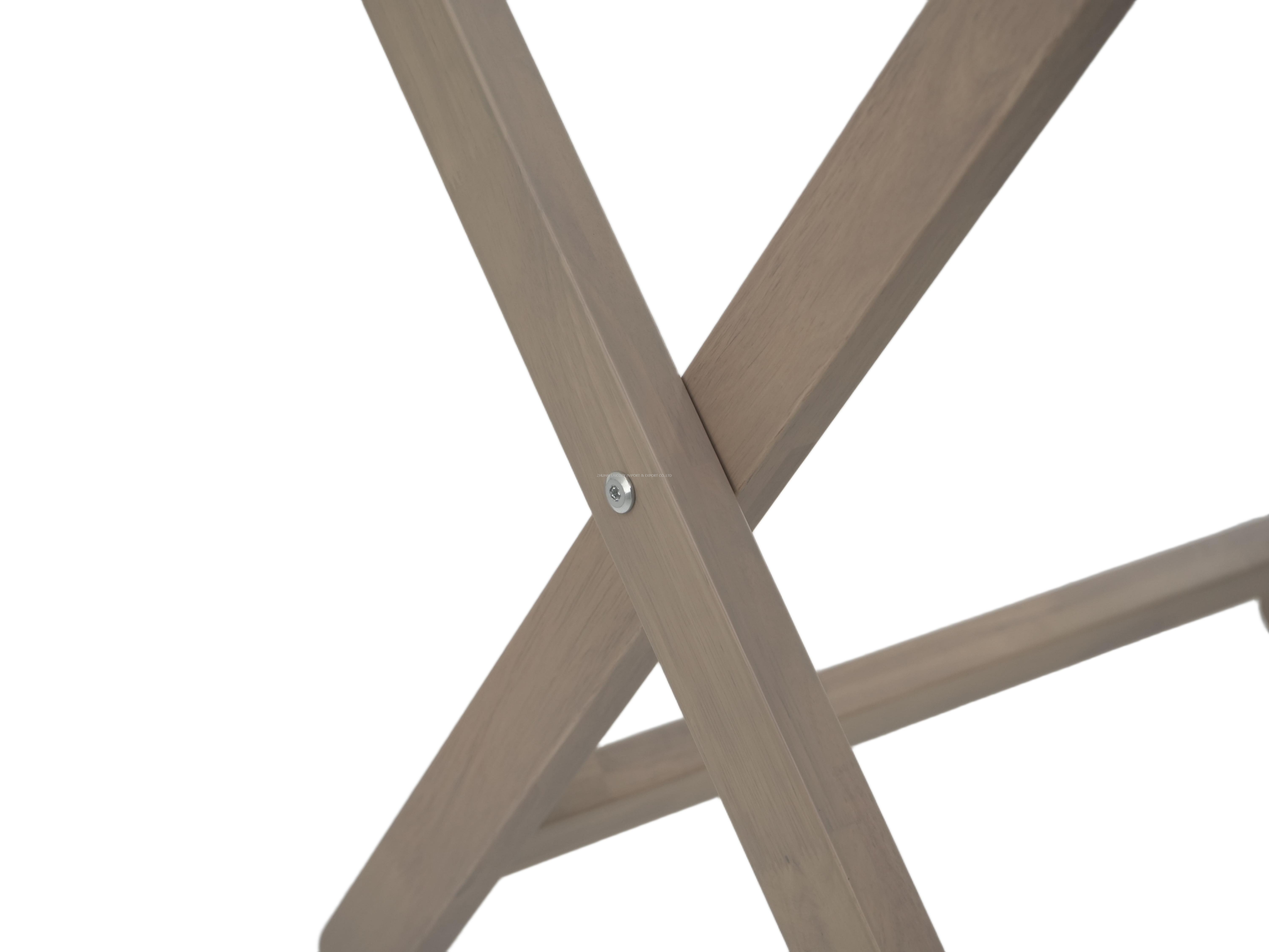 Hotel Foldable Wooden Luggage Rack With Nylon Straps