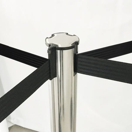 Good Quality Aluminum Retractable Post Queue Poles Crowd Control Belt Barrier