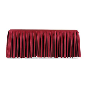 good quality hotel restanrant wedding party banquet table skirting