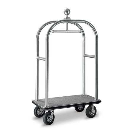 wheeled hotel bellman cart