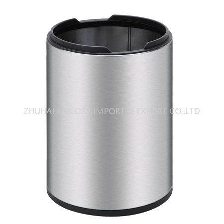 Stainless steel guestroom small indoor dustbins10L 