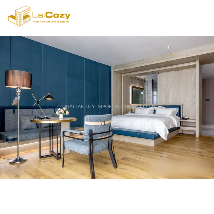 Simple Design Nodic Wooden Star Hotel Bed Room Furniture Set 