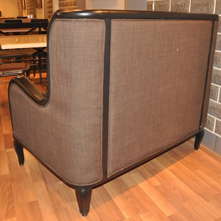 Modern Steel Frame Upholstered Dining Sofa for Restaurant 