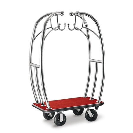 Hotel luxurious unusal 304 stainless steel bellman baggage carts 