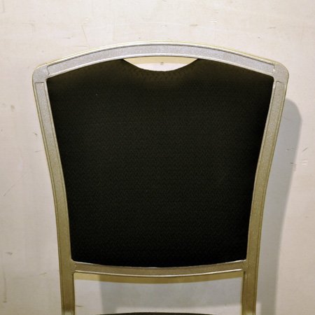 aluminium stacking banquet dining chair with flexible back 