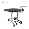 Hotel wooden foldable hot food & beverage room service table trolley 
