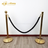 Bank Hotel Black Crowd control stanchions barrier rope 