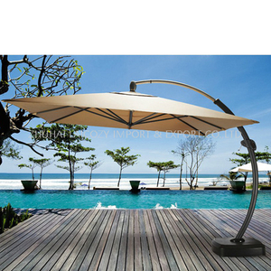 Outdoor Luxury Aluminium Big Bend Umbrella for Swimming Pool