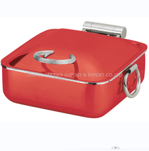 Fashion Color 304 Stainless Steel Hotel Square Chafing Dish