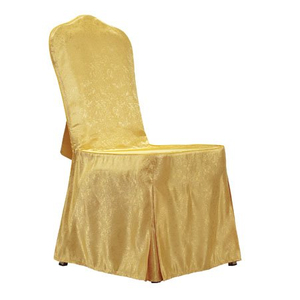 Luxury Fabric Hotel Banquet Chair Cover with Back Tie