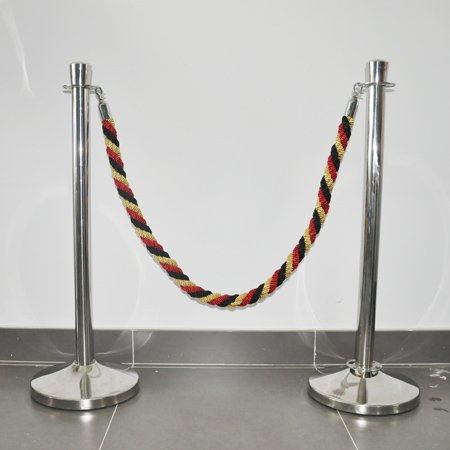  Crowd Control Barrier Poly Rope with Different Hook Fittings for Hotel 