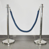 Crowd control barrier twisted stanchion poly ropes for event