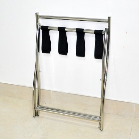 Wholesale folding stainless steel hotel luggage rack