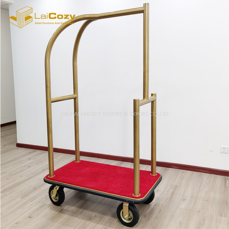 Multifunctional Hotel Lobby Concierge Half Birdcage Luggage trolley